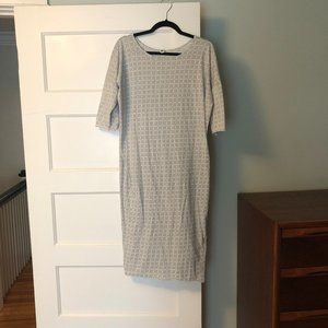 Ilana Kohn Short Sleeve Cotton Dress, Size small